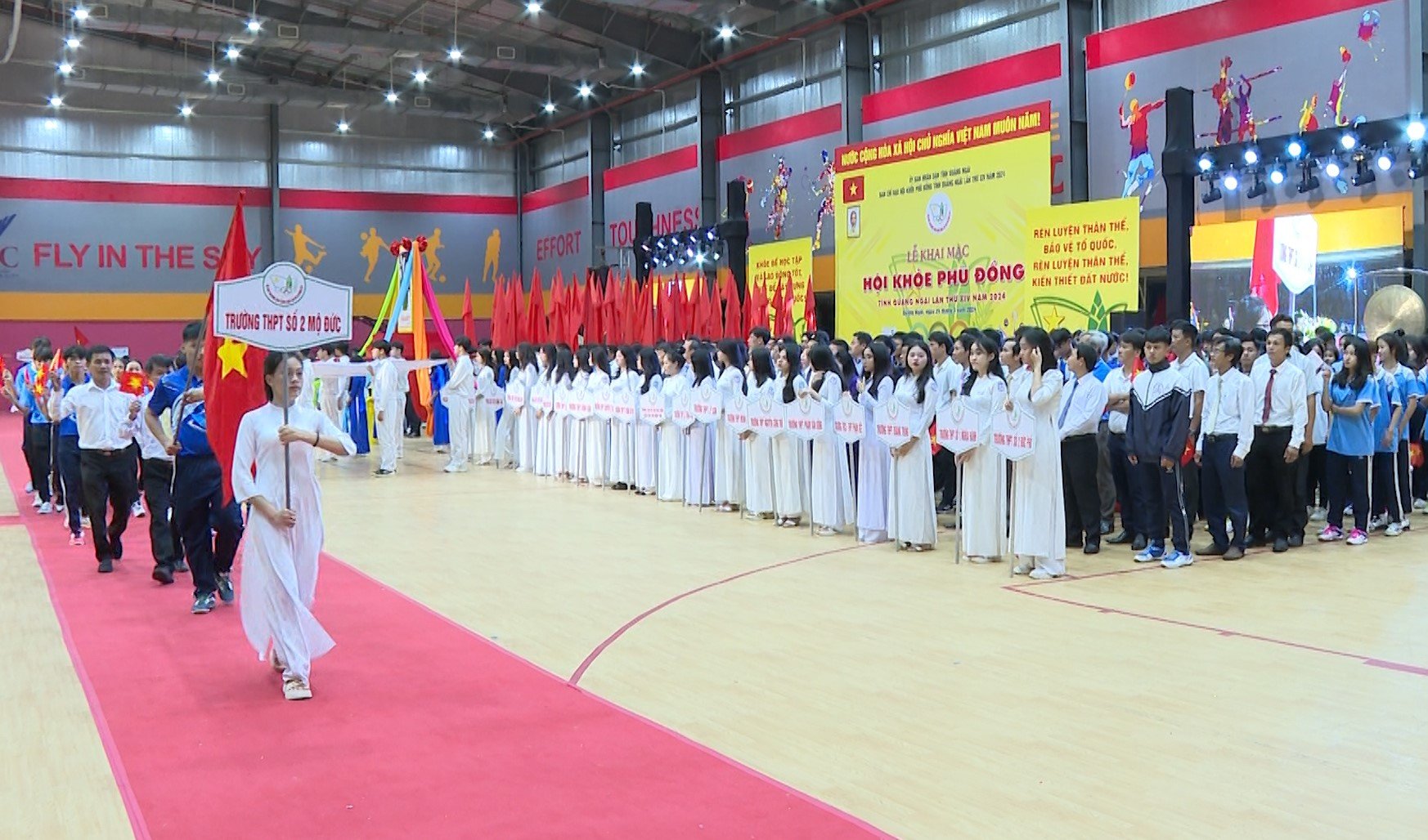 Hội khỏe Phù Đổng tỉnh Quảng Ngãi lần thứ XIV năm 2024 có 53 đoàn, với hơn 4.000 vận động viên tham gia thi đấu 15 bộ môn(4)