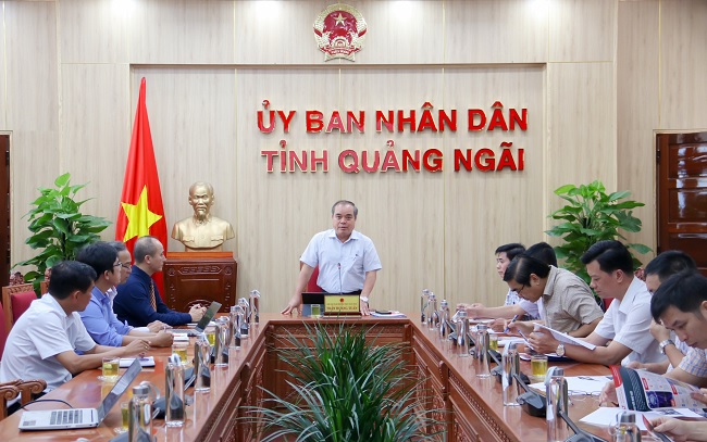 UBND tỉnh họp nghe đề xuất đầu tư dự án nhạc nước nghệ thuật tại Quảng Ngãi
