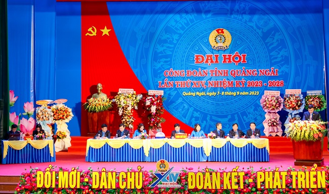 Khai mạc phiên thứ nhất Đại hội Công đoàn tỉnh Quảng Ngãi lần thứ XIV, nhiệm kỳ 2023 – 2028