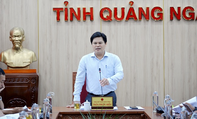 Phó Chủ tịch UBND tỉnh Trần Phước Hiền cho ý kiến một số nội dung liên quan đến lĩnh vực thủy lợi