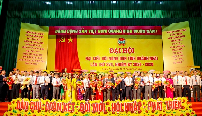 Quảng Ngãi tổ chức thành công Đại hội đại biểu Hội Nông dân tỉnh Quảng Ngãi lần thứ XVII