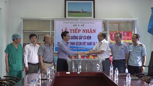 Công ty Gesin tặng 100 Giường y tế cho Trung tâm Y tế huyện Bình Sơn cơ sở 2