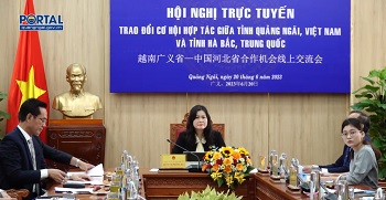 Trao đổi hợp tác giữa tỉnh Quảng Ngãi và tỉnh Hà Bắc, Trung Quốc