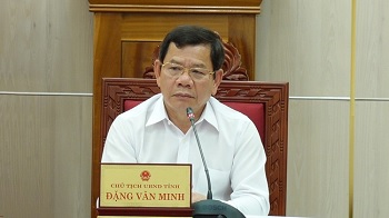 Chủ tịch UBND tỉnh Đặng Văn Minh họp cho ý kiến điều chỉnh kế hoạch vốn