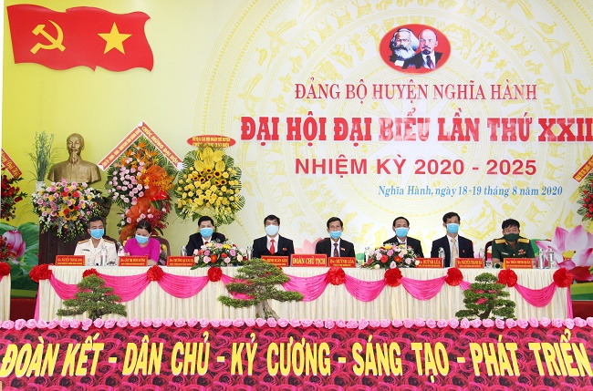 Đại hội đại biểu Đảng bộ huyện Nghĩa Hành nhiệm kỳ 2020-2025