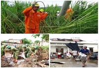 Giúp người dân ổn định cuộc sống sau bão số 9