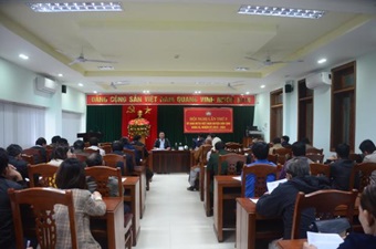 Ủy ban MTTQVN huyện Sơn Tịnh tổ chức hội nghị lần thứ 5 khóa XI, nhiệm kỳ 2019-2024