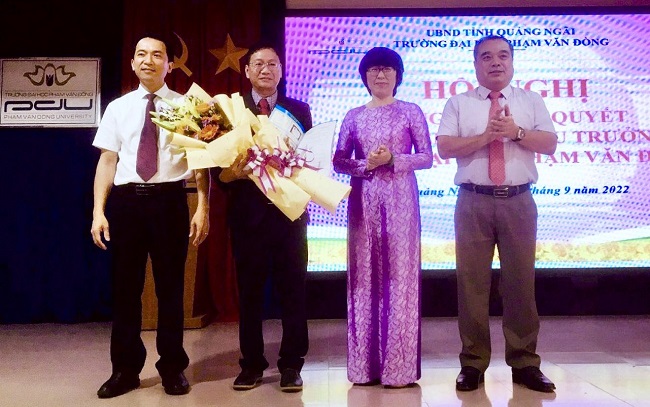 Ông Nguyễn Đức Hoàng được bổ nhiệm giữ chức Phó Hiệu trưởng Trường Đại học Phạm Văn Đồng