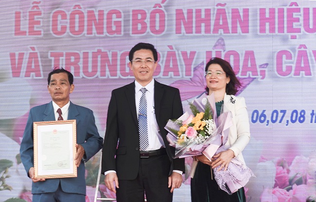 Làng hoa đầu tiên ở Quảng Ngãi được cấp chứng nhận nhãn hiệu