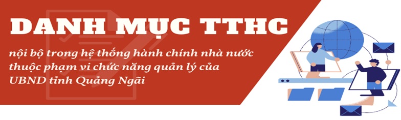 Infographic: TTHC nội bộ trong hệ thống hành chính nhà nước thuộc phạm vi chức năng quản lý của UBND tỉnh Quảng Ngãi