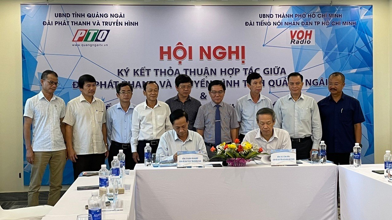 Đài Phát thanh và Truyền hình tỉnh Quảng Ngãi ký kết hợp tác với Đài Tiếng nói Nhân dân Thành phố Hồ Chí Minh