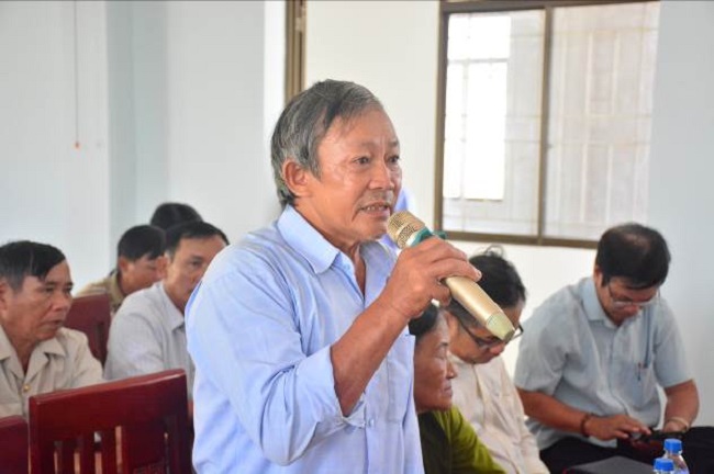 Bí thư Huyện ủy Sơn Tịnh tiếp xúc, đối thoại trực tiếp với nhân dân xã Tịnh Giang
