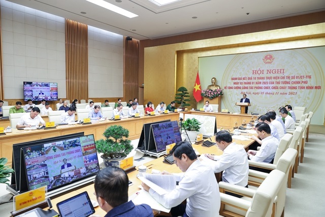 Thủ tướng chủ trì Hội nghị trực tuyến toàn quốc về công tác PCCC