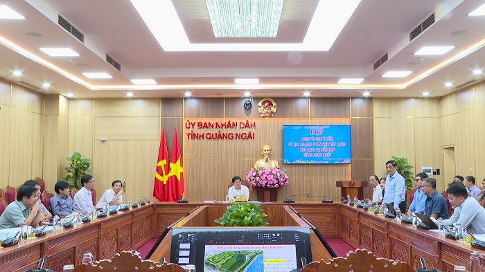 UBND tỉnh cho ý kiến về Quy hoạch phân khu xây dựng tỷ lệ 1/2000 Khu dịch vụ hỗn hợp Đông Dung Quất