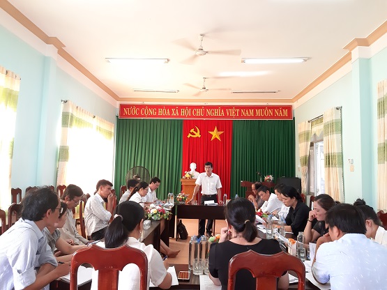 UBMTTQ tỉnh giám sát việc thực hiện Nghị quyết 42 của Chính phủ tại huyện Nghĩa Hành