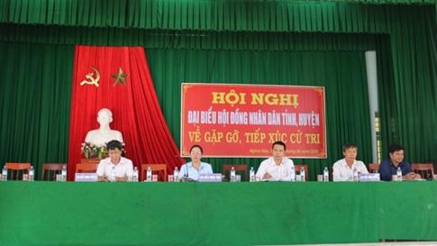 Đoàn đại biểu HĐND tiếp xúc cử tri tại huyện Tư Nghĩa