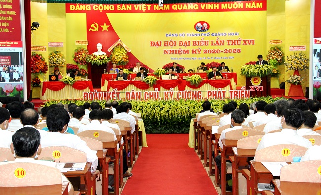 Đại hội đại biểu Đảng bộ thành phố Quảng Ngãi nhiệm kỳ 2020-2025